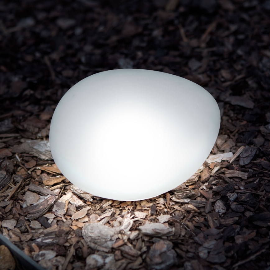 Lampada solare a LED 1,2 V 300 mAh IP44 forma ciottolo