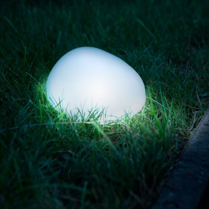 Lampada solare a LED 1,2 V 300 mAh IP44 forma ciottolo