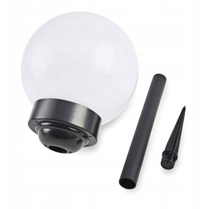 Lampada solare a LED, 1,2 V, 6500 K, 200 mAh, Ø 10 cm, IP44, bianco/nero
