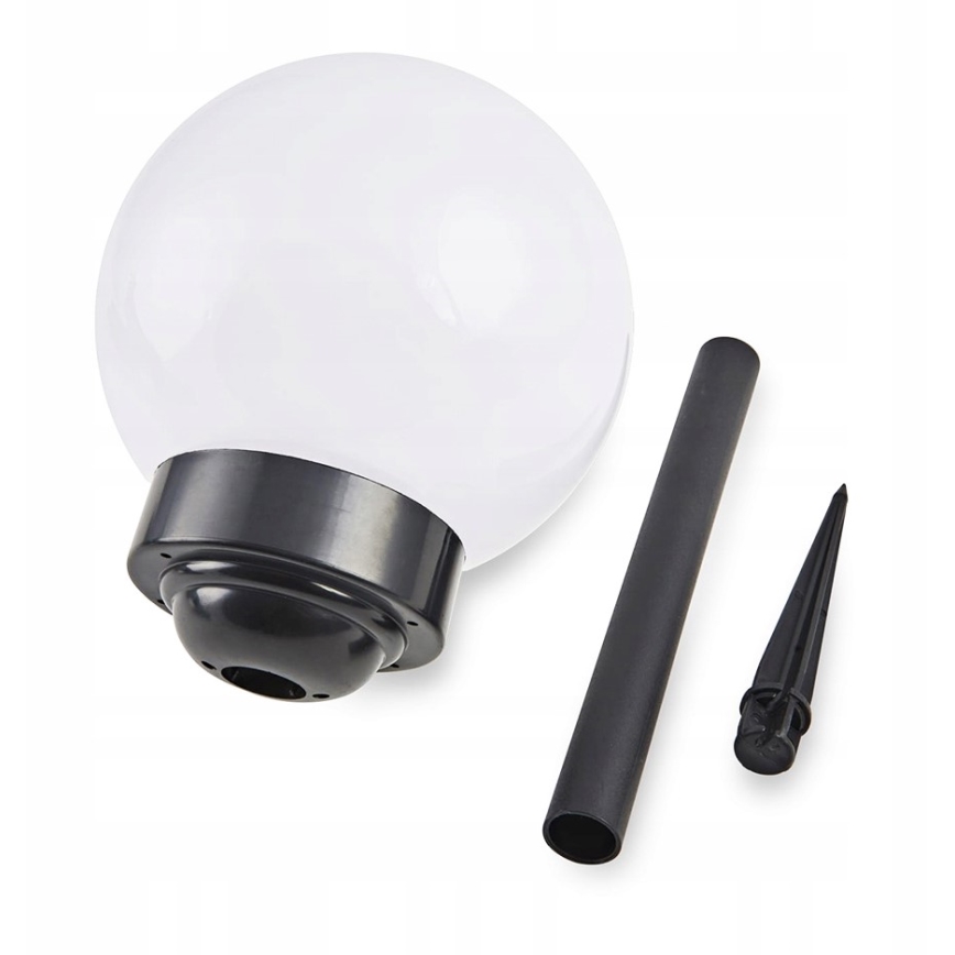 Lampada solare a LED, 1,2 V, 6500 K, 200 mAh, Ø 15 cm, IP44, bianco/nero