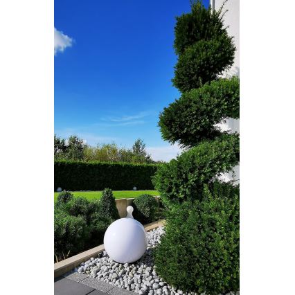 Lampada solare a LED 1,2 V, 6500 K, 200 mAh, Ø 30 cm, IP44, bianco/nero