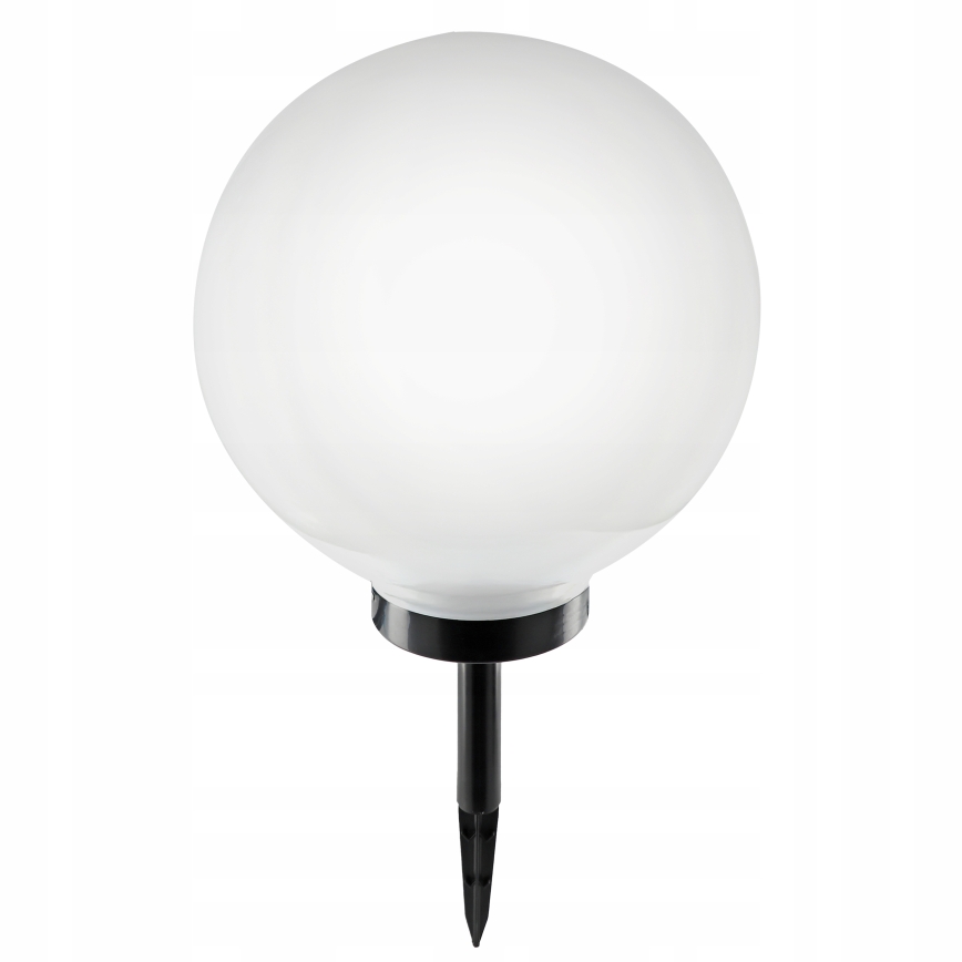 Lampada solare a LED 1,2 V, 6500 K, 200 mAh, Ø 30 cm, IP44, bianco/nero