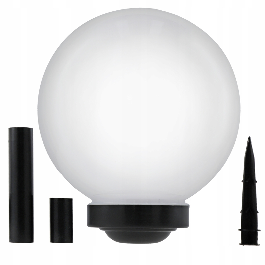 Lampada solare a LED 1,2 V, 6500 K, 200 mAh, Ø 30 cm, IP44, bianco/nero