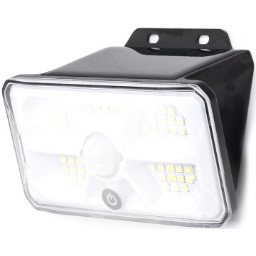 Lampada solare a LED Aigostar con sensore LED/3,7V 6500K 500 mAh IP65 nera