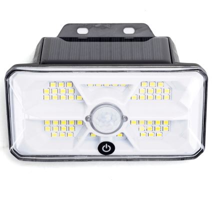 Lampada solare a LED Aigostar con sensore LED/3,7V 6500K 500 mAh IP65 nera