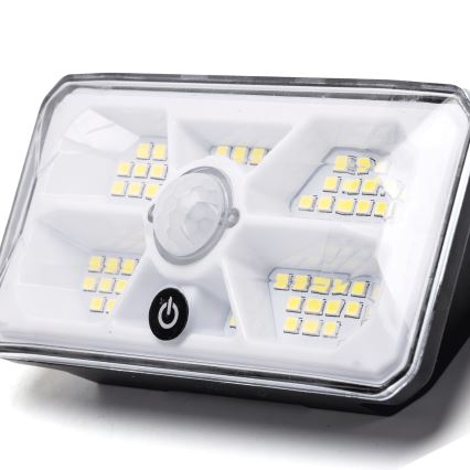 Lampada solare a LED Aigostar con sensore LED/3,7V 6500K 500 mAh IP65 nera