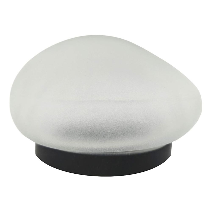 Lampada solare a LED con 2 LED, 1,2 V, 300 mAh, IP44, nera/bianca