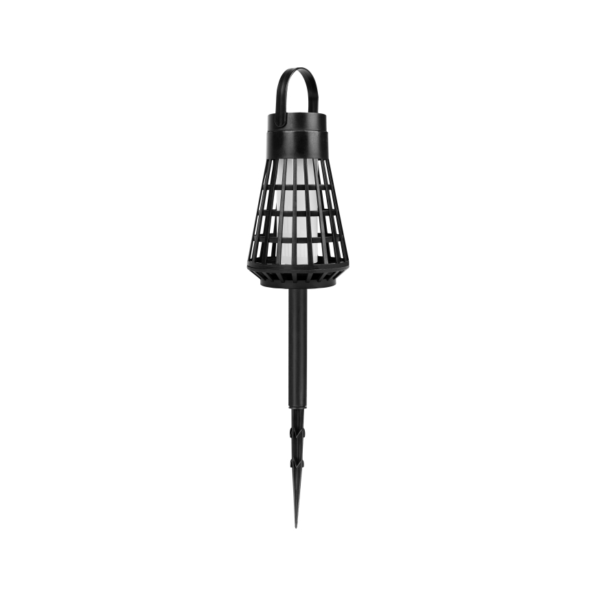 Lampada solare a LED con sensore 2 in 1 LED/1W/3,7V IP54 300 mAh nera