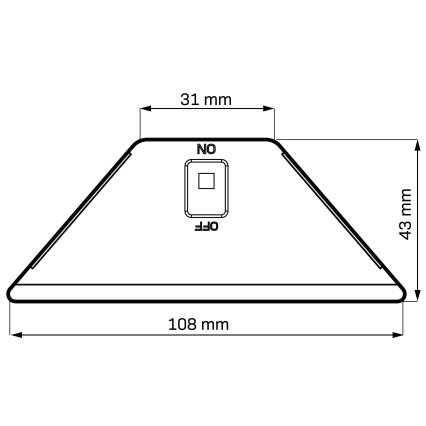 Lampada solare a LED ELI LED/4,5W/3,7V 500 mAh IP44 nera