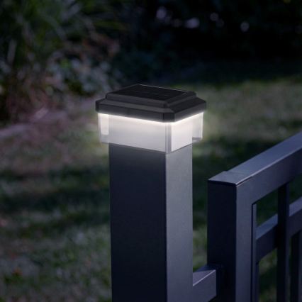 Lampada solare a LED ELVO LED/4,5W/1,2V 300 mAh IP44 nera
