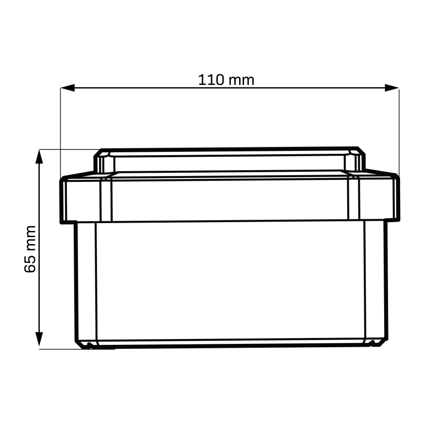 Lampada solare a LED ELVO LED/4,5W/1,2V 300 mAh IP44 nera