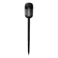 Lampada solare a LED FLAME, 1,2 V, 100 mAh, 1800 K, 37 cm, IP44, nero