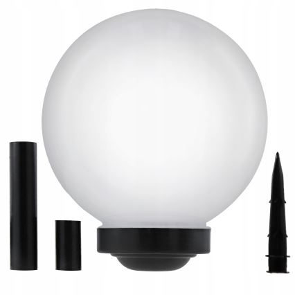 Lampada solare a LED LED/1,2V 6500K 200 mAh Ø 25 cm IP44 bianco/nero