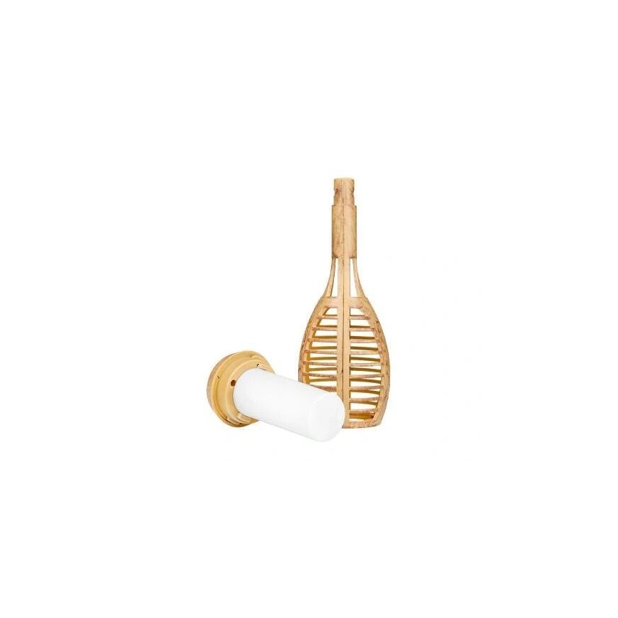 Lampada solare a LED MINISPARK BAMBOO, 1,8W/5,5V, IP44, 600 mAh, beige
