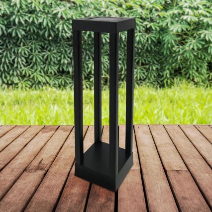 Lampada solare a LED PALERMO LED/3,7V 500 mAh 35 cm IP44 nera