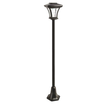 Lampada solare a LED per esterni, batteria 1,2 V 1800 mAh, IP44, nera