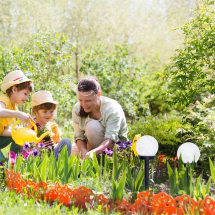 Lampada solare a LED SPHERE LED/1,2V 4000K IP44 40 mAh diam. 10 cm