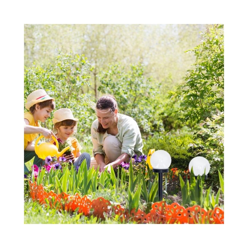 Lampada solare a LED SPHERE LED/1,2V 4000K IP44 40 mAh diam. 10 cm