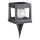 Lampada solare CUBO LED/3,7V 1200 mAh IP44 nera