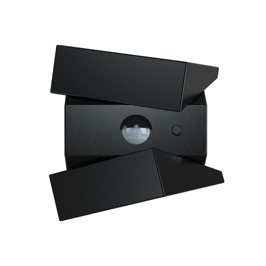 LED Lampada solare da parete con sensore LED/2,5W/3,7V 3000/4000/6000K IP65 1200 mAh nera