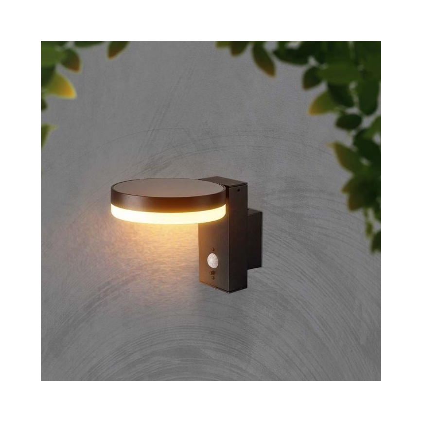 Lampada da parete solare LED da esterno con sensore LED/5,5W/3,7V 3000K IP54 2000 mAh