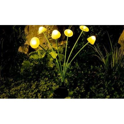 Lampada solare decorativa a LED con sensore 6xLED/1,2V 3000K 72 cm 600 mAh IP44