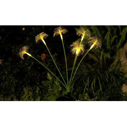 Lampada solare decorativa LED con sensore 6xLED/1,2V 3000K 77 cm 600 mAh IP44