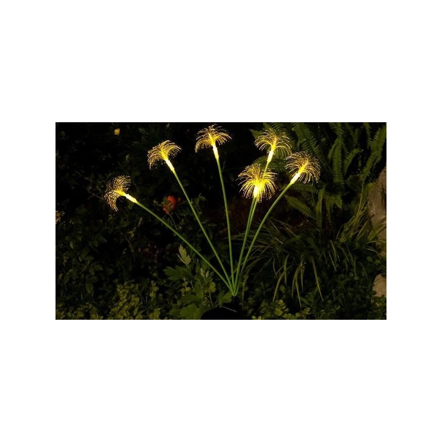 Lampada solare decorativa LED con sensore 6xLED/1,2V 3000K 77 cm 600 mAh IP44