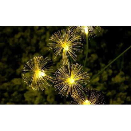 Lampada solare decorativa LED con sensore 6xLED/1,2V 3000K 77 cm 600 mAh IP44