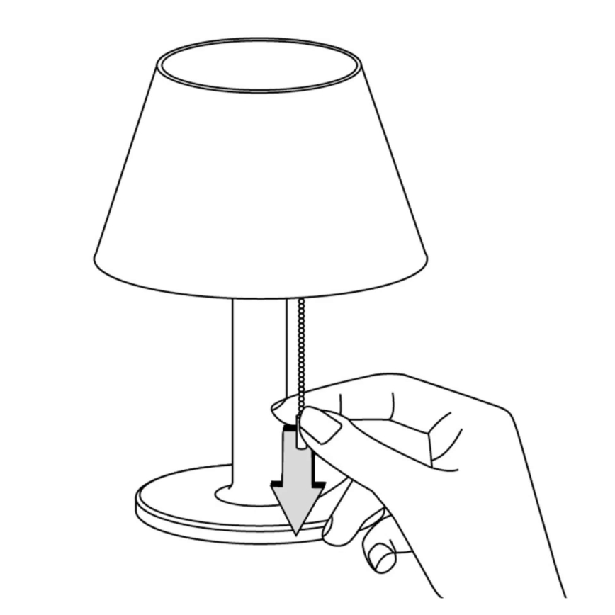Lampada solare dimmerabile VIOLA LED/3,7V 1200 mAh IP44