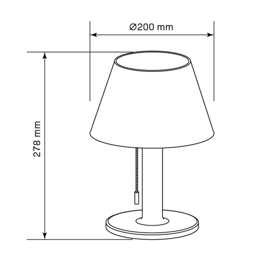 Lampada solare dimmerabile VIOLA LED/3,7V 1200 mAh IP44