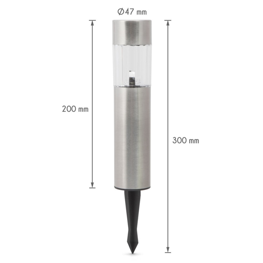 Lampada solare LED/1x2/3AAA IP44