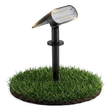Lampada solare LED 2 in 1 LED/3,7V 1200 mAh IP54 nera