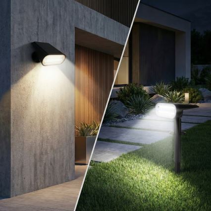Lampada solare LED 2 in 1 LED/3,7V 1200 mAh IP54 nera