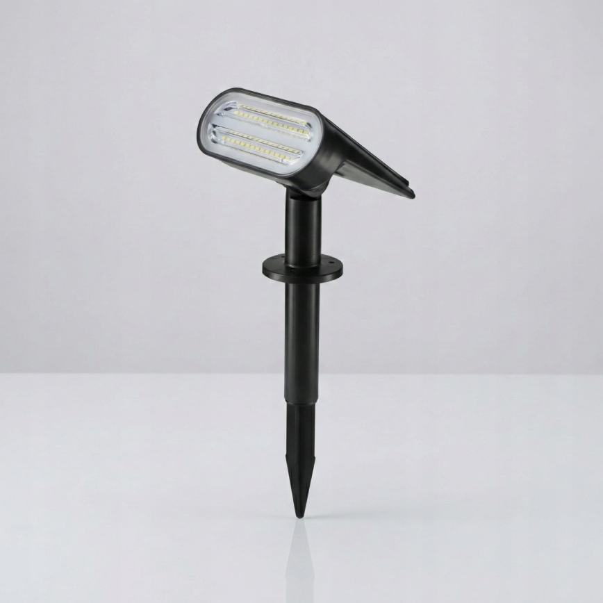 Lampada solare LED 2 in 1 LED/3,7V 1200 mAh IP54 nera