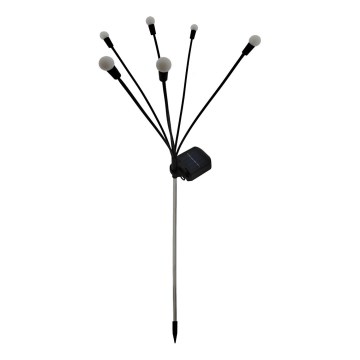 Lampada solare LED 6xLED/1,2V 300 mAh IP44 nero