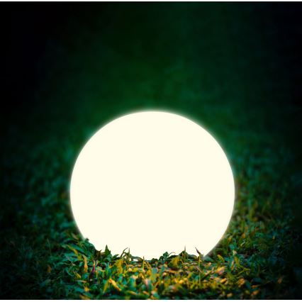 Lampada solare LED BALL LED/3,7V 2000 mAh diametro 50 cm IP65 bianco