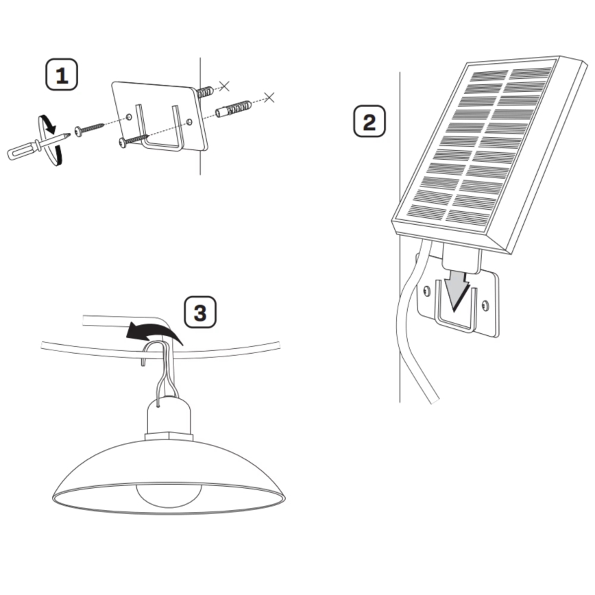 Lampada solare LED CELINA LED/1,8W/3,7V 2400 mAh IP44 + telecomando