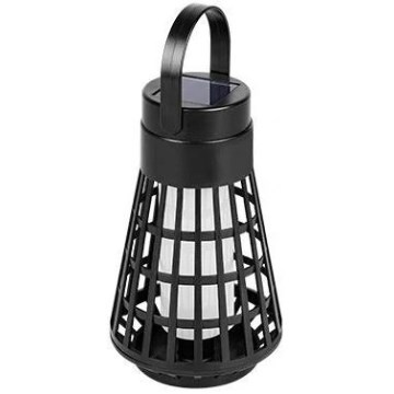 Lampada solare LED con sensore 2 in 1 LED/1W/3,7V IP54 300 mAh nera