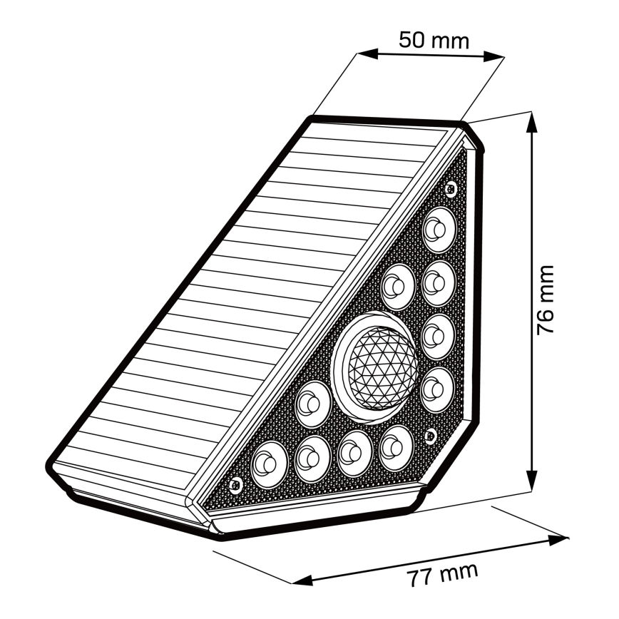 Lampada solare LED con sensore ARI LED/4,5W/3,7V 600 mAh IP44 bianca