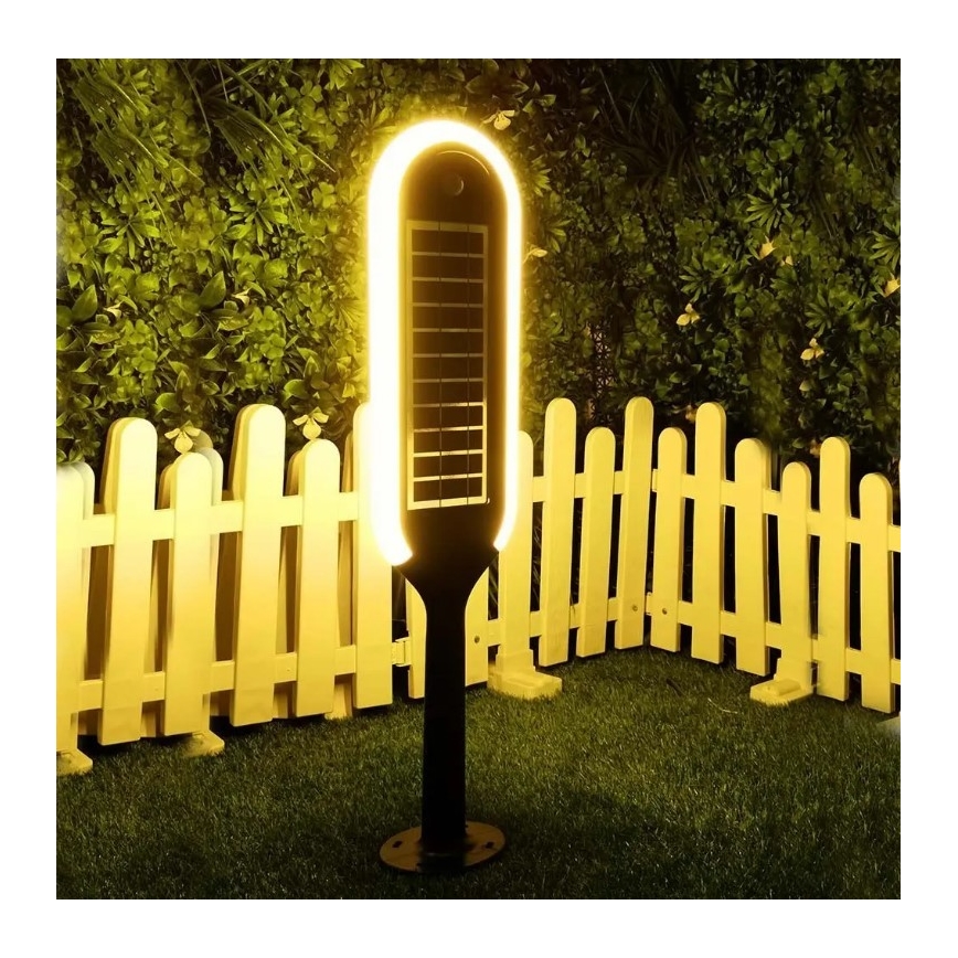 Lampada solare LED con sensore BOLLARD LED/5W/5,5V 70 cm 3000K IP65 2000 mAh