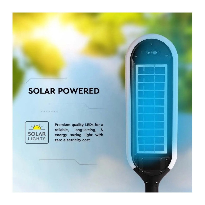 Lampada solare LED con sensore BOLLARD LED/5W/5,5V 70 cm 3000K IP65 2000 mAh
