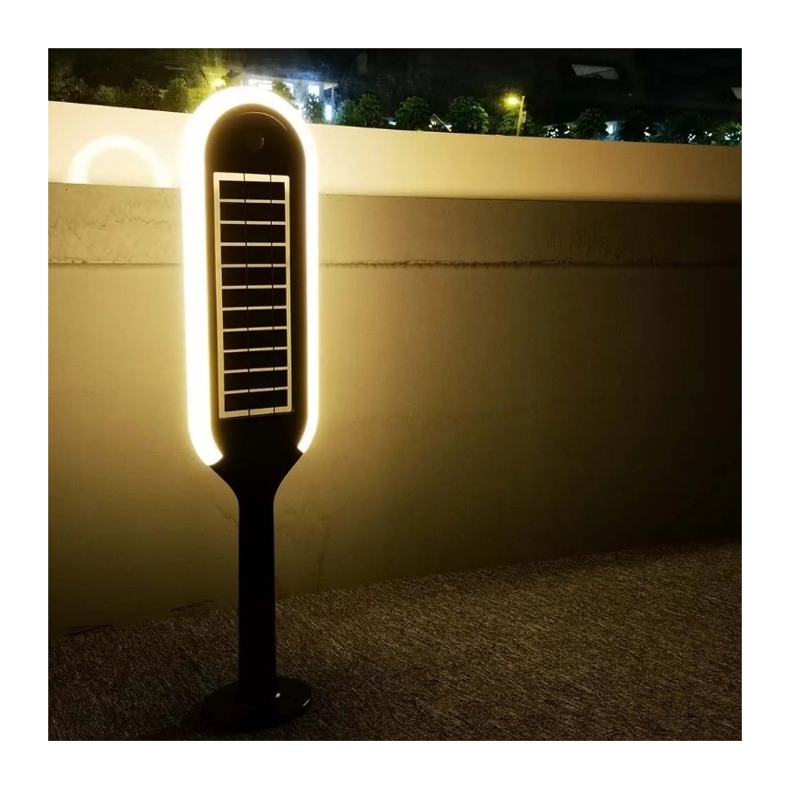 Lampada solare LED con sensore BOLLARD LED/5W/5,5V 70 cm 4000K IP65 2000 mAh
