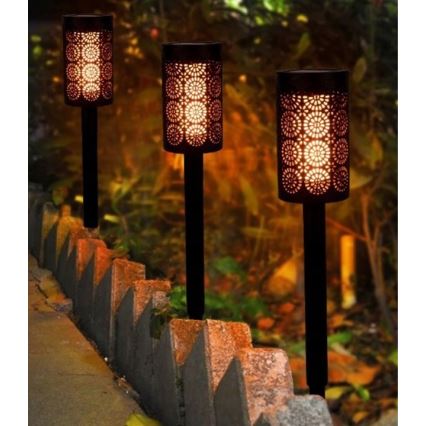 Lampada solare LED con sensore crepuscolare LED/2V IP44 600 mAh