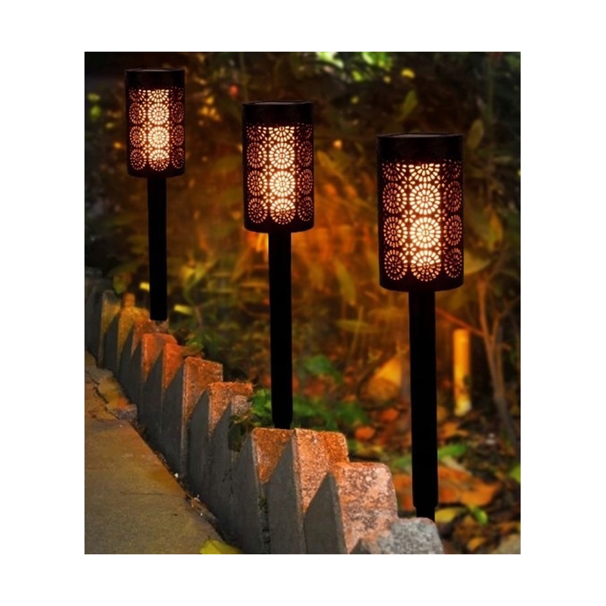 Lampada solare LED con sensore crepuscolare LED/2V IP44 600 mAh