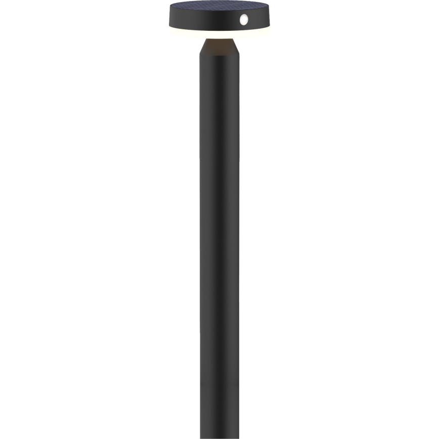 Lampada solare LED con sensore GWINEA LED/4,5W/3,7V 2000 mAh 50 cm IP44 nero