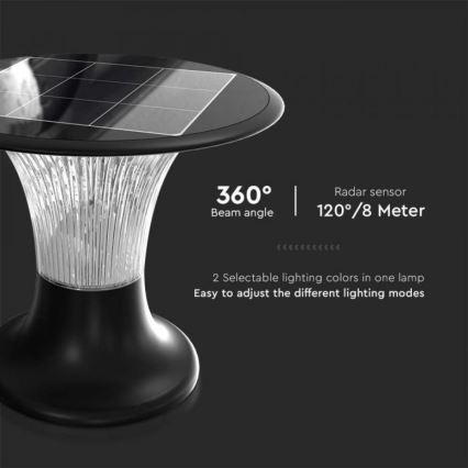 Lampada solare LED con sensore LED/15W/3,2V 4000K/6000K IP65 6000 mAh