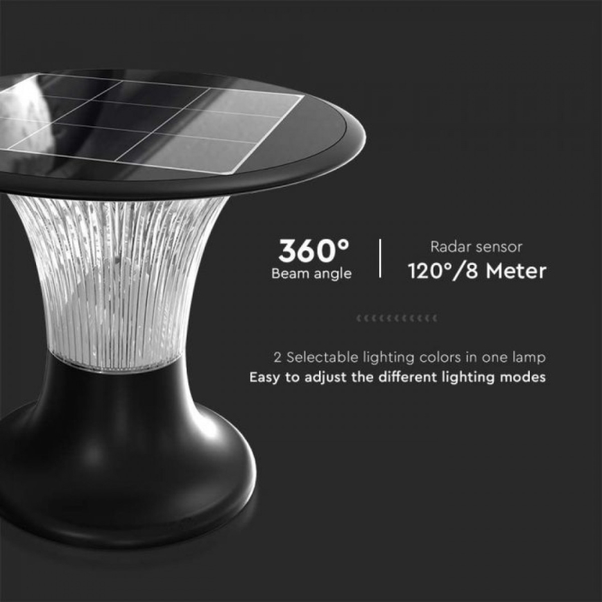 Lampada solare LED con sensore LED/15W/3,2V 4000K/6000K IP65 6000 mAh