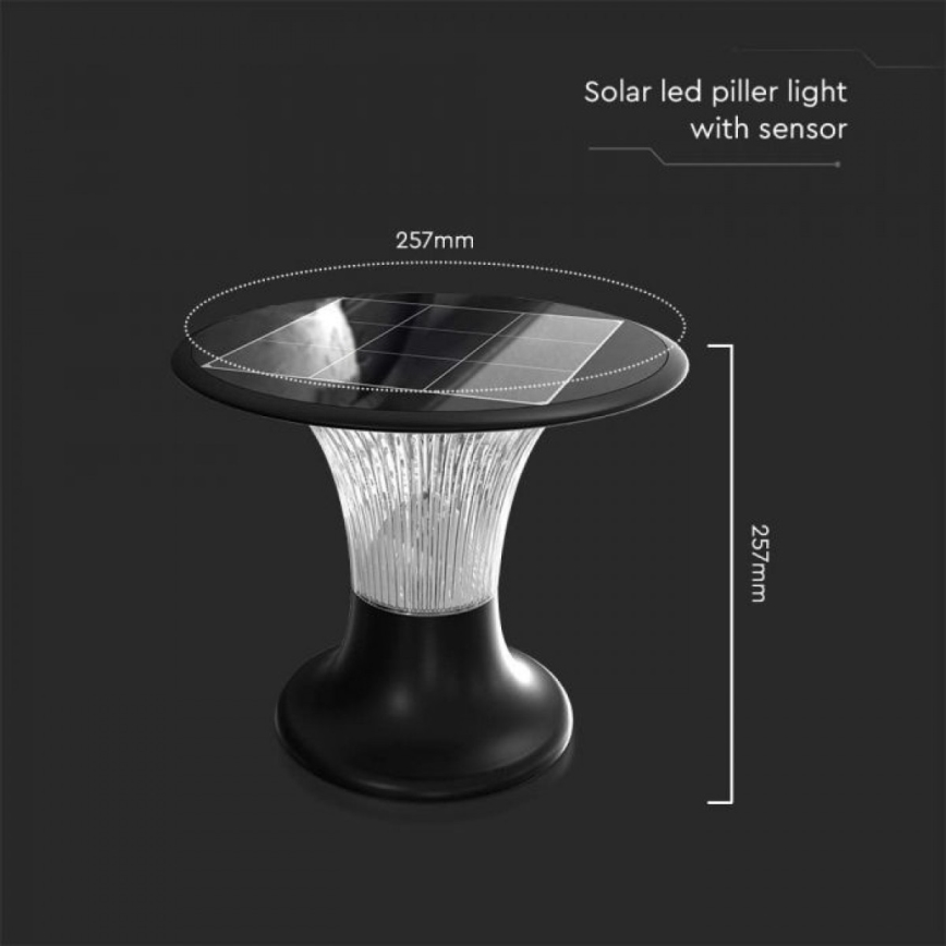 Lampada solare LED con sensore LED/15W/3,2V 4000K/6000K IP65 6000 mAh