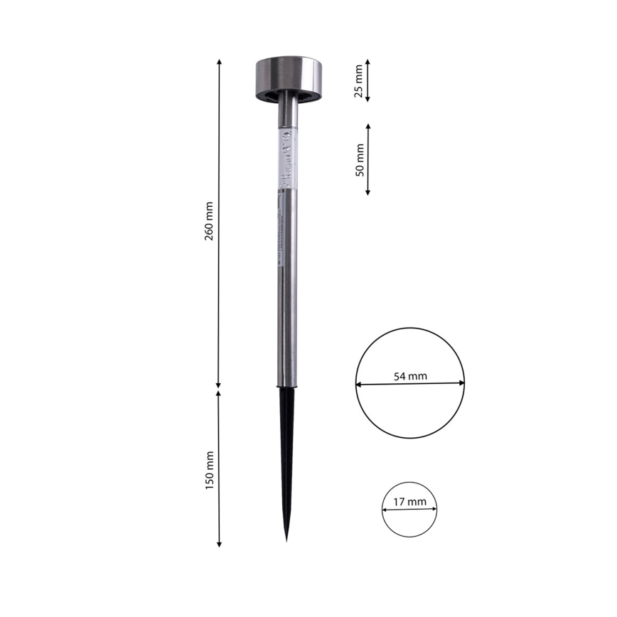 Lampada solare LED da esterno LED/0,06W/100 mAh IP44